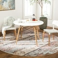 thumbnail image 1 of Livabliss Area Rugs for Living Room, 9ft Round New Mexico Rustic Gray Round Rug, Bedroom Dining Room Home Decor Stain Resistant Carpet (7'10" x 7'10"), 1 of 8