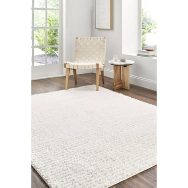 Livabliss Nomadic Mid-Century Modern Area Rug,6'7" x 9',Cream