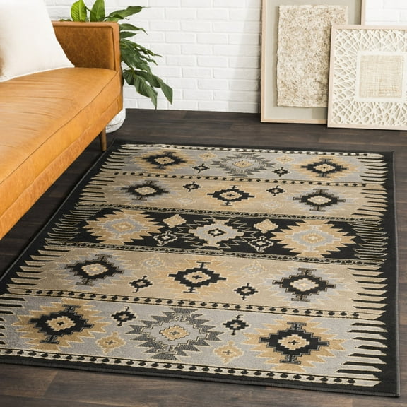 Livabliss Area Rugs for Living Room, 2x3 Paramount Rustic Gray Rug, Bedroom Dining Room Home Decor Stain Resistant Carpet (1'10" x 2'11")