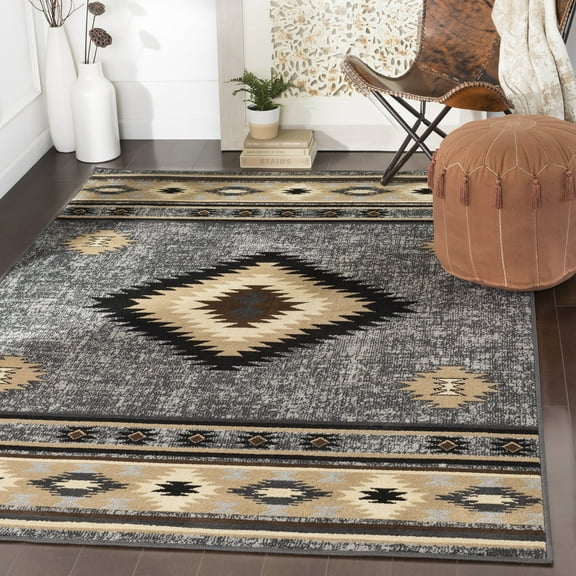 Livabliss Area Rugs for Living Room, 2x8 Paramount Rustic Gray Runner Rug, Bedroom Dining Room Home Decor Stain Resistant Carpet (2'2" x 7'7" Runner)