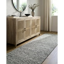 Livabliss Wool Rugs for Living Room, 3x10 Passion Cottage Charcoal Runner Area Rug, Bedroom Dining Room Home Decor Handmade Carpet (3' x 10' Runner)