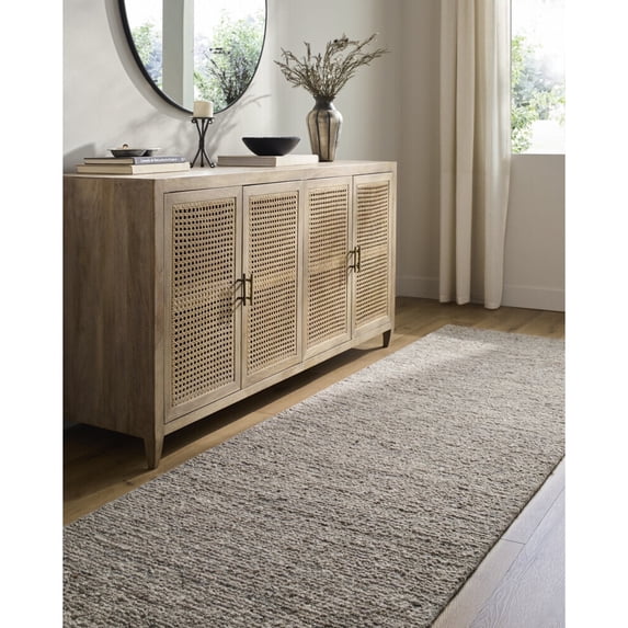 Livabliss Wool Rugs for Living Room, 3x10 Passion Cottage Taupe Runner Area Rug, Bedroom Dining Room Home Decor Handmade Carpet (3' x 10' Runner)