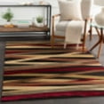 thumbnail image 1 of Livabliss Area Rugs for Living Room, 2x3 Riley Modern Dark Red Rug, Bedroom Dining Room Home Decor Stain Resistant Carpet (2' x 3'3"), 1 of 7
