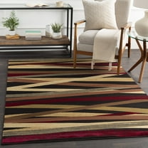 Livabliss Riley Modern Area Rug,3'11" x 5'3",brown