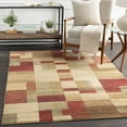 thumbnail image 1 of Livabliss Area Rugs for Living Room, 9ft Round Riley Modern Brown Round Rug, Bedroom Dining Room Home Decor Stain Resistant Carpet (7'10" x 7'10"), 1 of 7