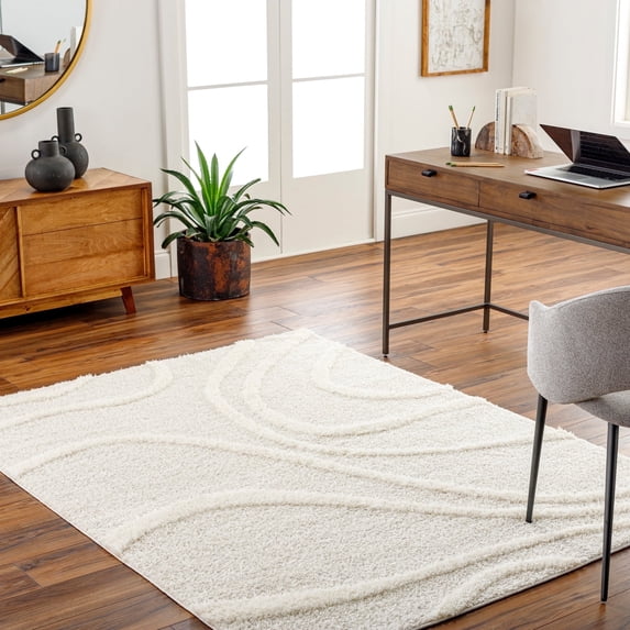 Livabliss Rodos Modern Area Rug,7'10" x 10',Ivory