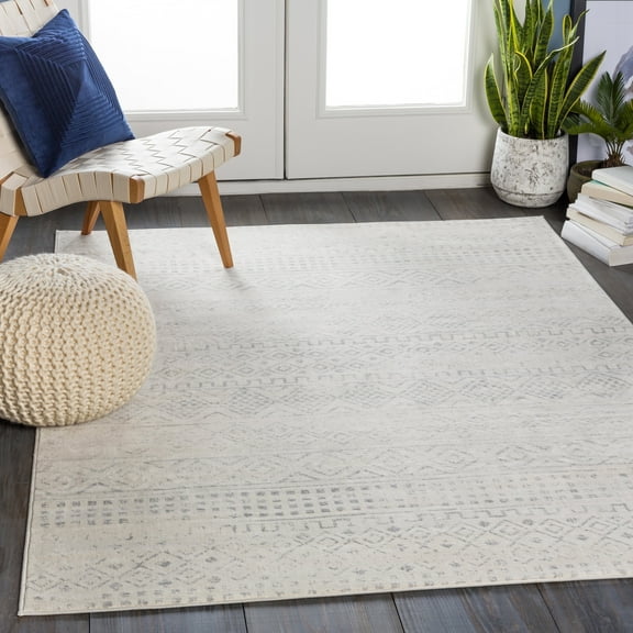 Livabliss Roma Bohemian Global Area Rug,6'7" x 9',Ivory