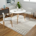 thumbnail image 1 of Livabliss Roma Global Striped Area Rug,6'7" Square,White, 1 of 8