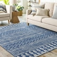 thumbnail image 1 of Livabliss Roma Global Tribal Area Rug,5'3" x 7'1",Deep Blue, 1 of 8