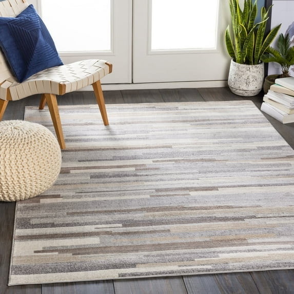 Livabliss Roma Modern Abstract Area Rug,7'10" x 10',Grey