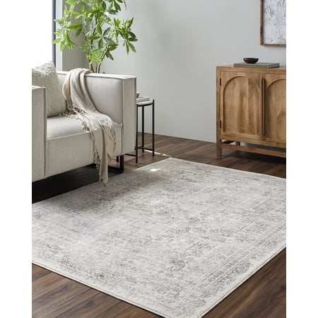 Livabliss Area Rugs for Living Room, 8x10 Roma Traditional Gray Rug, Bedroom Dining Room Home Decor Stain Resistant Carpet (7'10" x 10')