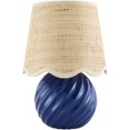 thumbnail image 1 of Livabliss Stelvio Traditional Accent Table Lamp, 13-inch, Navy with Beige Shade, 1 of 5