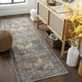 thumbnail image 1 of Livabliss Washable Rugs for Living Room, 3x8 Tahmis Traditional Black Runner Area Rug, Bedroom Dining Room Home Decor Stain Resistant Carpet (2'7" x 7'10" Runner), 1 of 8