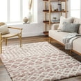 thumbnail image 1 of Livabliss Area Rugs for Living Room, 8x10 Urban Shag Global Dusty Pink Rug, Bedroom Dining Room Home Decor Stain Resistant Carpet (7'10" x 10'2"), 1 of 7