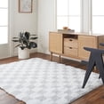 thumbnail image 1 of Livabliss Area Rugs for Living Room, 7x9 Urban Shag Modern Cream Rug, Bedroom Dining Room Home Decor Stain Resistant Carpet (6'7" x 9'6"), 1 of 5
