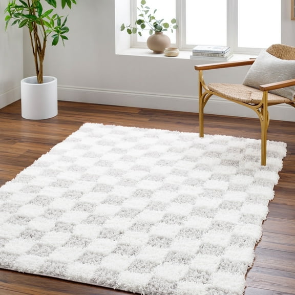 Livabliss Area Rugs for Living Room, 3x7 Urban Shag Modern Cream Runner Rug, Bedroom Dining Room Home Decor Stain Resistant Carpet (2'7" x 7'3" Runner)