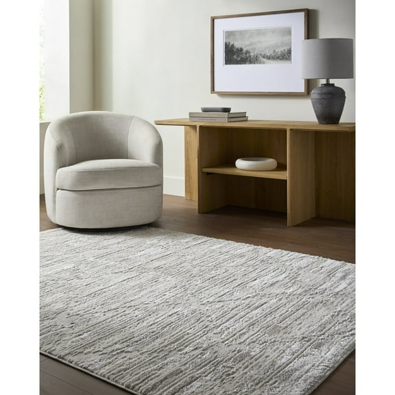 Livabliss Area Rugs for Living Room, 8x10 Wolly Modern Ivory Rug, Bedroom Dining Room Home Decor Stain Resistant Carpet (7'10" x 10')