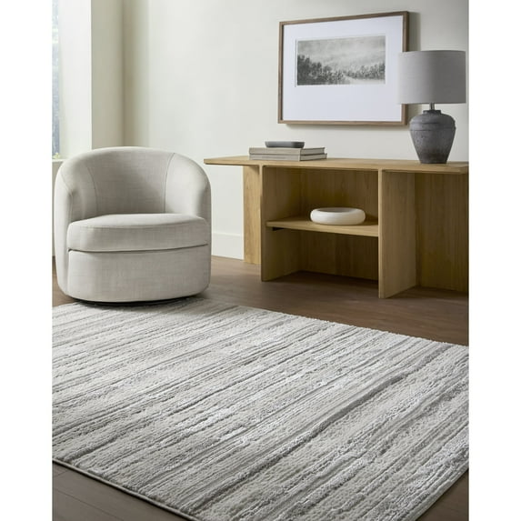 Livabliss Area Rugs for Living Room, 8x10 Wolly Modern Ivory Rug, Bedroom Dining Room Home Decor Stain Resistant Carpet (7'10" x 10')