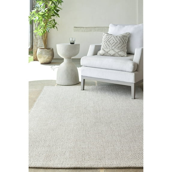 Livabliss x Becki Owens Birdie Neutral Indoor/Outdoor Area Rug,3'10" x 5'7",Off-White
