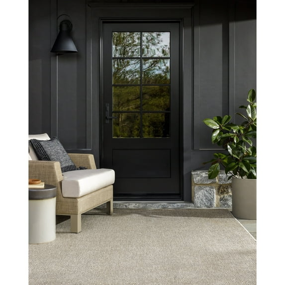Livabliss x Becki Owens Birdie Neutral Indoor/Outdoor Area Rug,8'11" x 12',Taupe