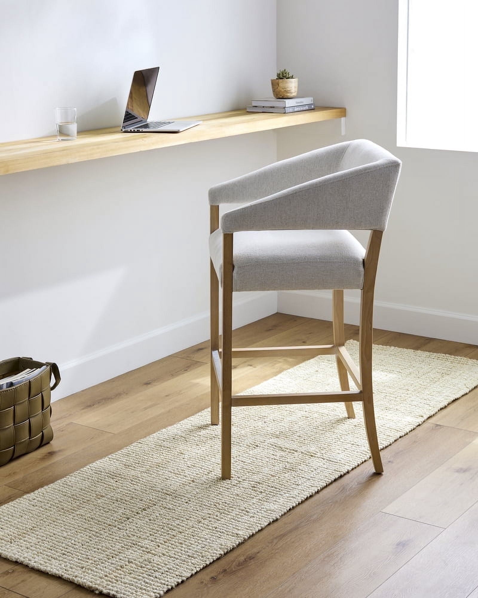 Becki Owens X Livabliss Kamey Jute Area Rug - 2'x3' Farmhouse Fringe Style, Handwoven In India, Tan/Striped