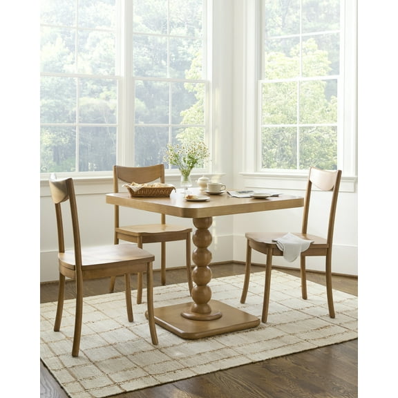 Livabliss x Becki Owens Del Ray Dining Table, 30"H x 36"W x 36"D, Tan/Square