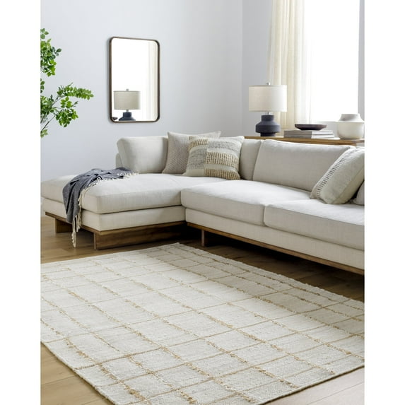 Livabliss x Becki Owens Kamey Farmhouse Area Rug,5' x 7'6",Cream