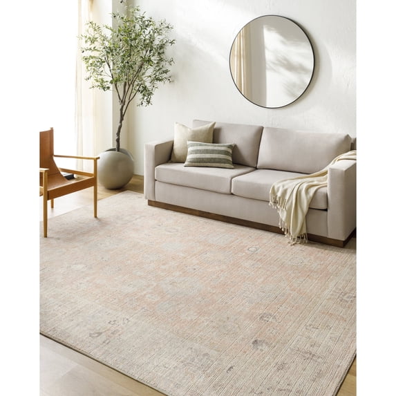 Livabliss x Becki Owens Marlene Vintage Medallion Area Rug,9'1" x 12',Vintage Pink