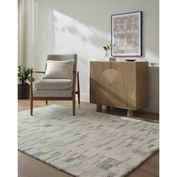 Livabliss x Becki Owens Max Moroccan Area Rug,2' x 3',Beige/Grey