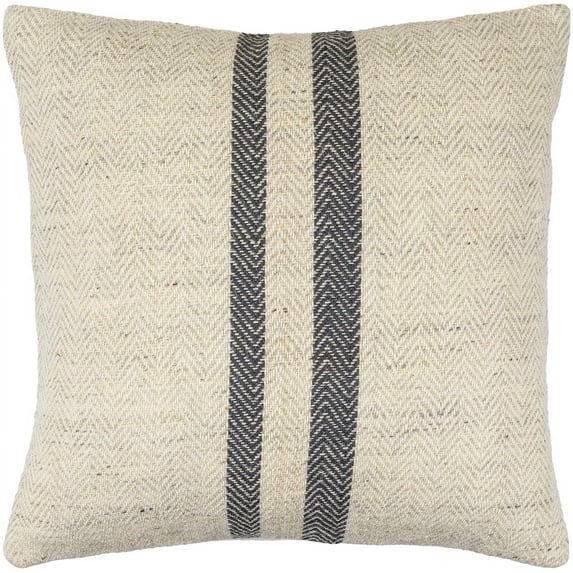 Livabliss x Becki Owens Brett Modern Accent Pillow, 22"L x 22"W, Beige/Gray