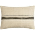 thumbnail image 1 of Livabliss x Becki Owens Brett Modern Lumbar Pillow, 13"L x 20"W, Light Brown/Black, 1 of 5
