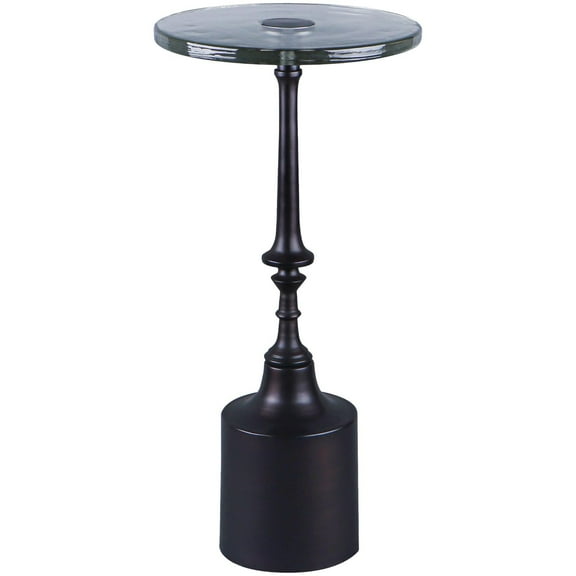 Livabliss x Becki Owens Modern Delfin End Table, Bronze, 24"H x 11"W x 11"D