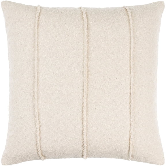 Livabliss x Becki Owens Mindy Modern Accent Pillow, 18"L x 18"W, Light Beige