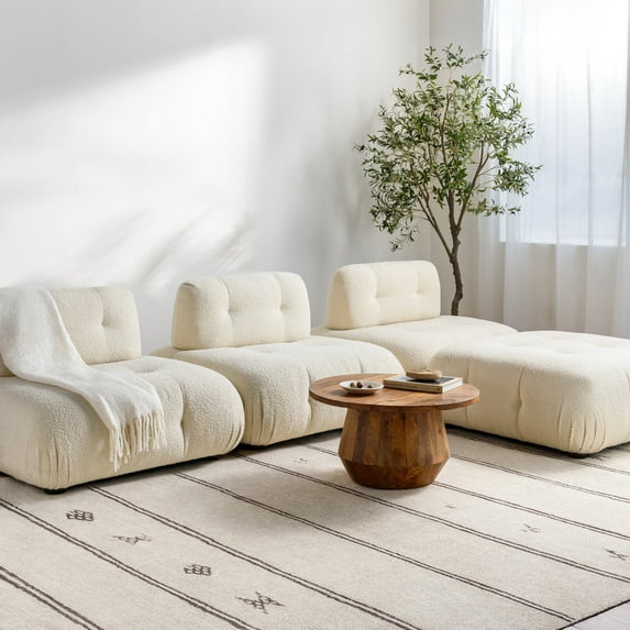 Livabliss x Becki Owens Rivi Modern Moroccan Area Rug,7'10" x 10',Ivory/Black