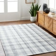 thumbnail image 1 of Livabliss x Becki Owens Sammy Handwoven Plaid Area Rug,2' x 3',Light Slate/Charcoal, 1 of 9