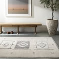 thumbnail image 1 of Livabliss x Becki Owens Solana Global Moroccan Area Rug,5'3" x 7',Pewter, 1 of 9