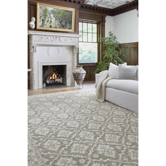 Livabliss x Nabela Noor Home Aram Printed Vintage Area Rug,7'9" x 10',Grey
