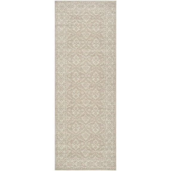 Livabliss x Nabela Noor Home Aram Printed Vintage Runner Area Rug,2'6" x 7'3",Oatmeal