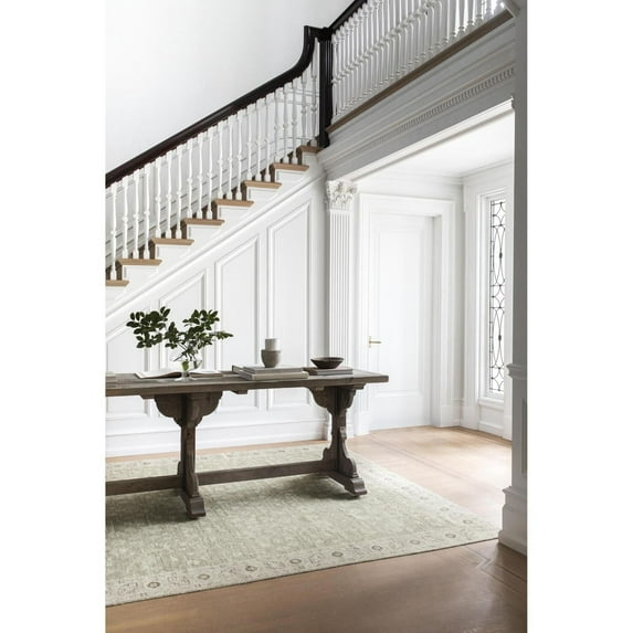 Livabliss x Nabela Noor Home Asha Printed Vintage Area Rug,2' x 2'11",Sage