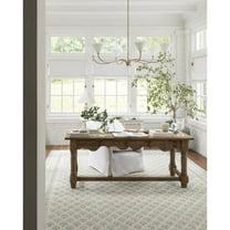 Livabliss x Nabela Noor Home Shanti Vintage Border Area Rug,5'3" x 7',Grey