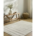 thumbnail image 1 of Livabliss x Our PNW Home Cascade Global Striped Area Rug,5'3" x 7',Striped Ivory, 1 of 10