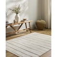 thumbnail image 1 of Livabliss x Our PNW Home Cascade Global Striped Area Rug,6'7" x 9',Striped Ivory, 1 of 10