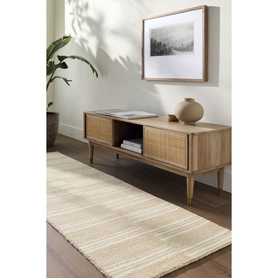 Livabliss x Our PNW Home Idaho Global Bohemian Area Rug, 2'6" x 8', Beige