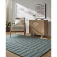 thumbnail image 1 of Livabliss x Our PNW Home Idaho Modern Minimalist Area Rug, 2'6" x 8', Teal, 1 of 9