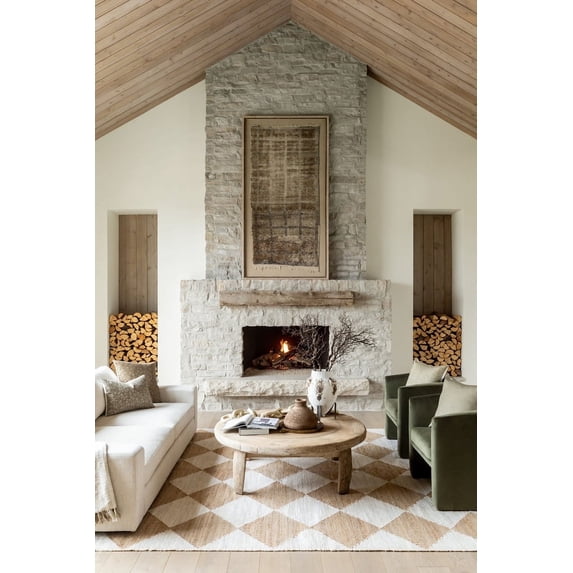 Livabliss x Vivir Antho Modern Area Rug, 5' x 7'6", Wheat, (5' x 8')