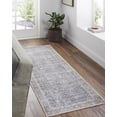 thumbnail image 1 of Livabliss x Vivir Lorelai Vintage Washable Runner Area Rug, 2'7" x 7'10", Gray, (3' x 8'), 1 of 7