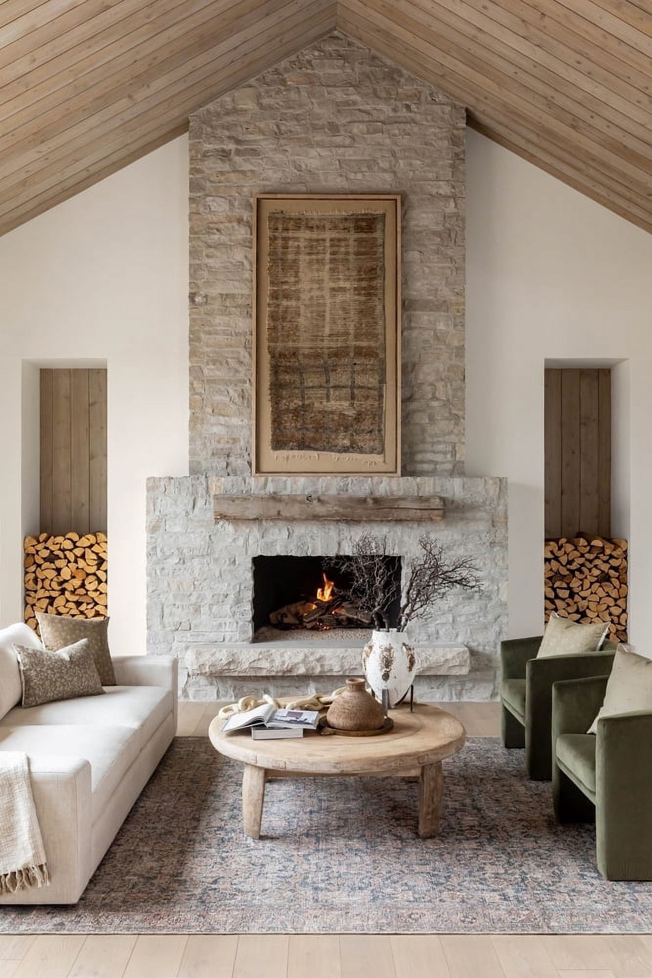 Livabliss x Vivir Lorelai Vintage Washable Area Rug, 6'7" x 9', Green, (7' x 9')