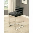 thumbnail image 1 of Livada II Contemporary Counter Height Chair, Chrome & Black, 1 of 1