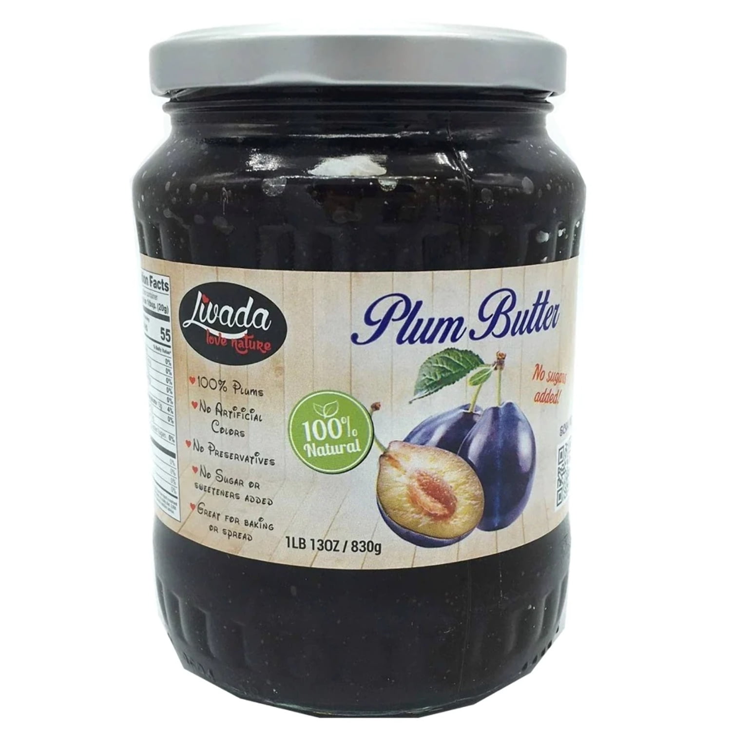 RAURENI Plum Butter 'Magiun De Prune' - 350g Jar, No Added Sugar