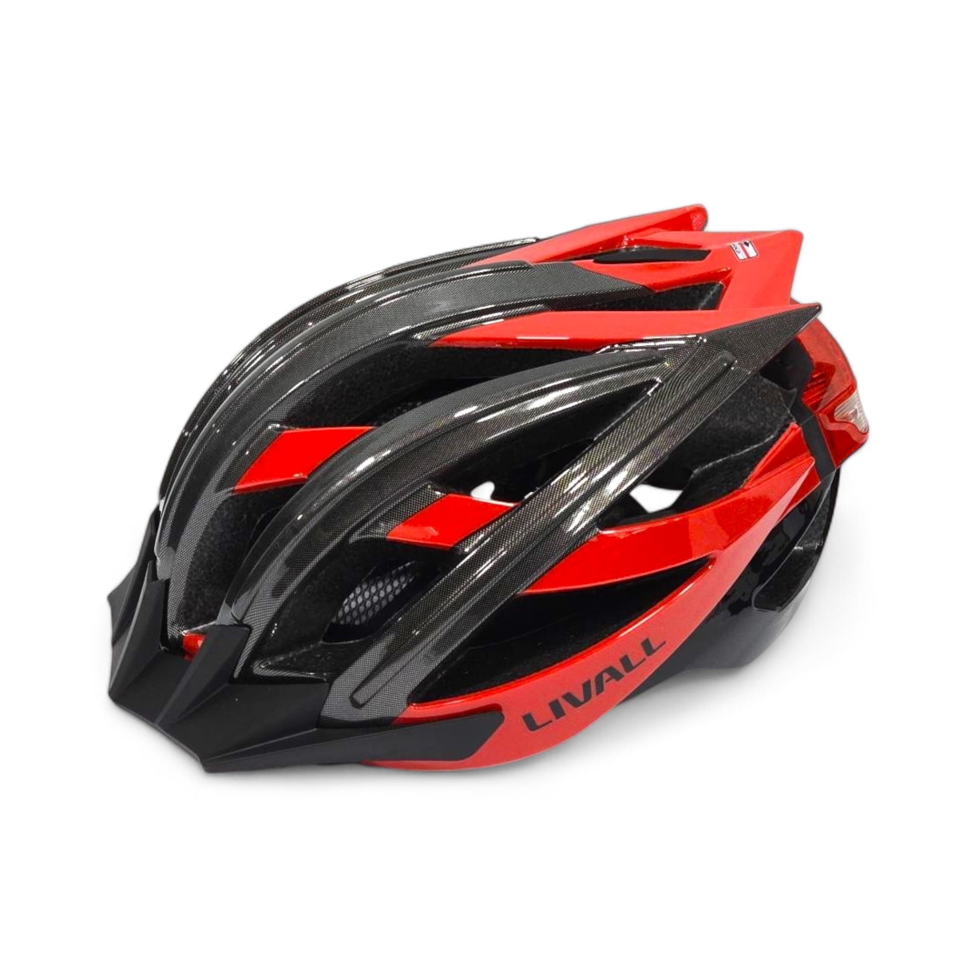 Livall BH100 Bling Biking Cycling Smart Helmet w Volume Control LED Turn Signals, (Red, Large)